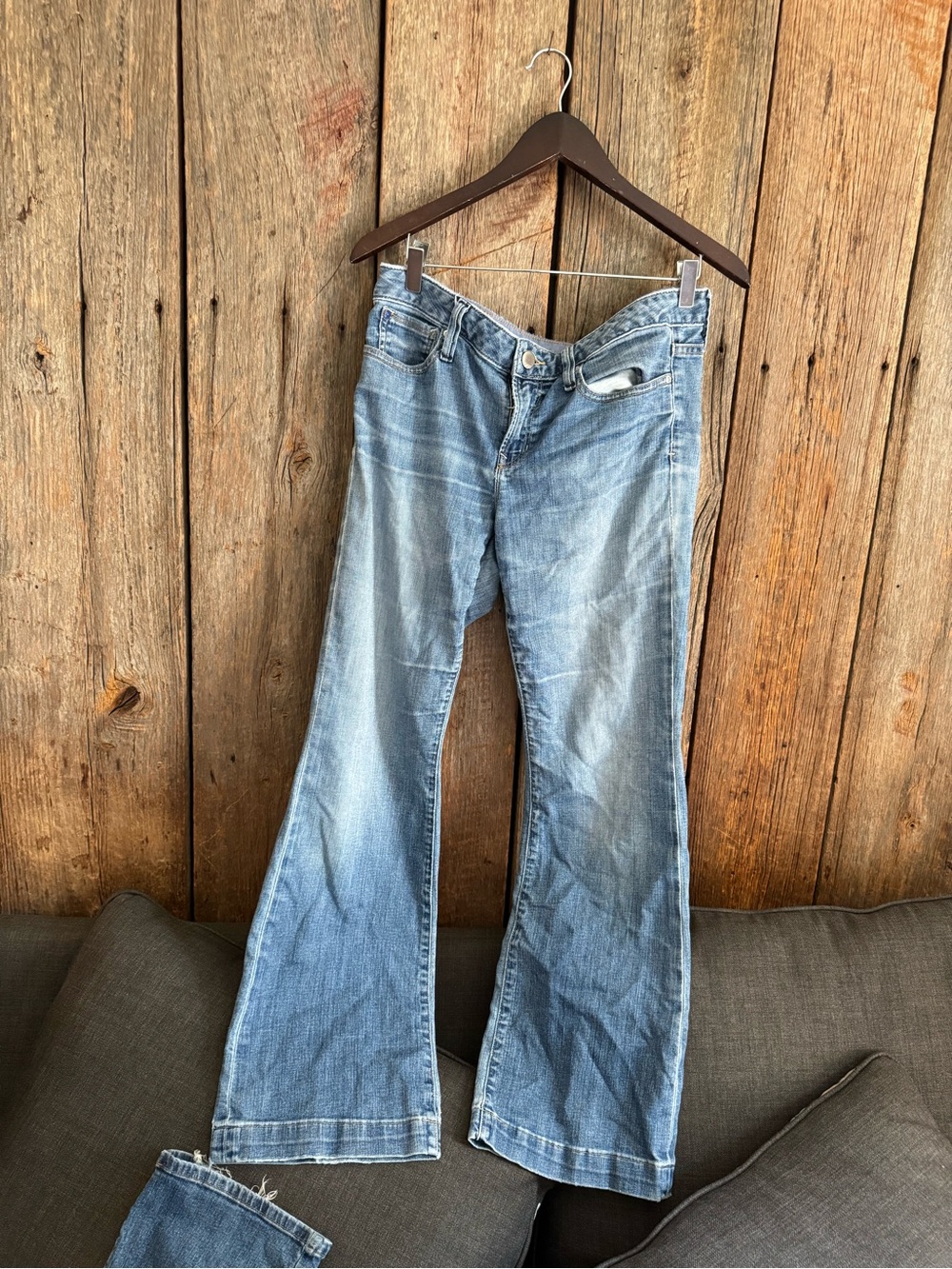 Classic Women's Light Blue Flared Jeans